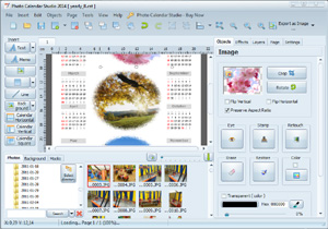 Photo Calendar Studio can easily and quickly calendar your photos